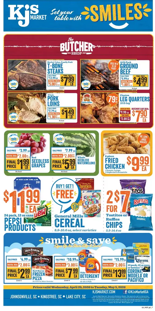 Weekly ad KJ´s Market  Sales from April 29 to May 5 2026 - Page 