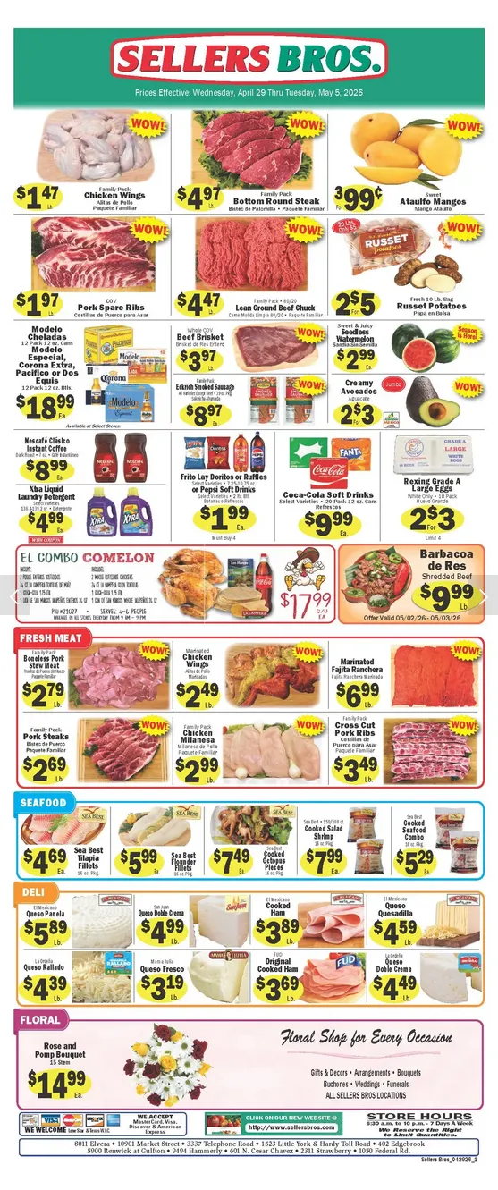 Weekly ad Sellers Bros Sales from April 29 to May 5 2026 - Page 