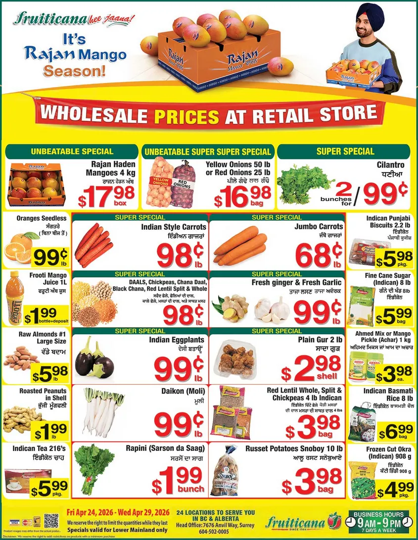 Fruiticana Sales from April 24 to April 29 2026 - flyer page 