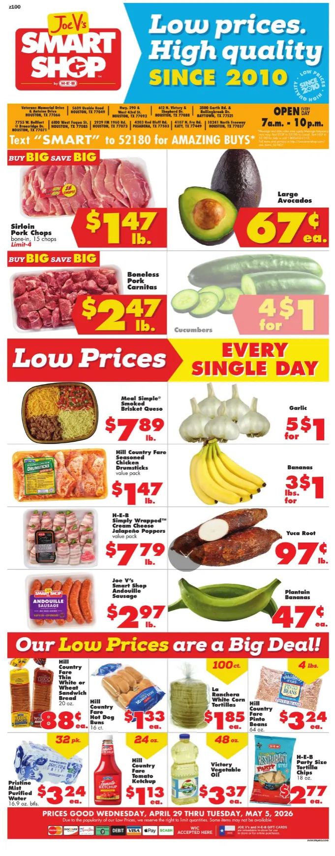 Weekly ad Joe V's Smart Shop Sales from April 29 to May 5 2026 - Page 1