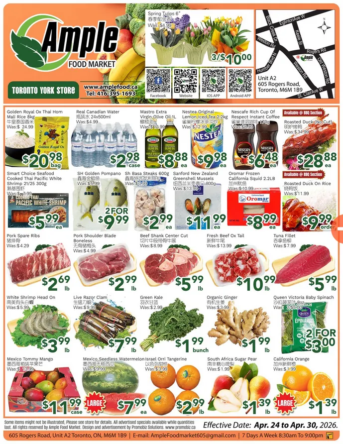 Ample Food Market Sales from April 24 to April 30 2026 - flyer page 