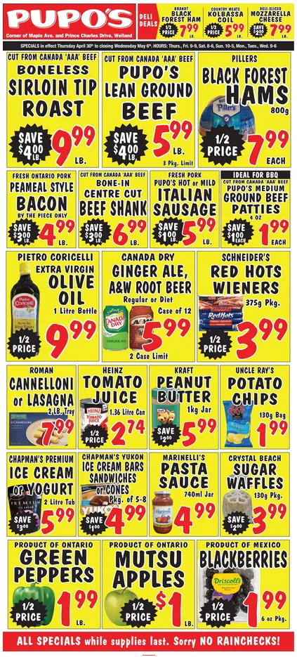 Pupo's Food Market Sales from April 30 to May 6 2026 - flyer page 