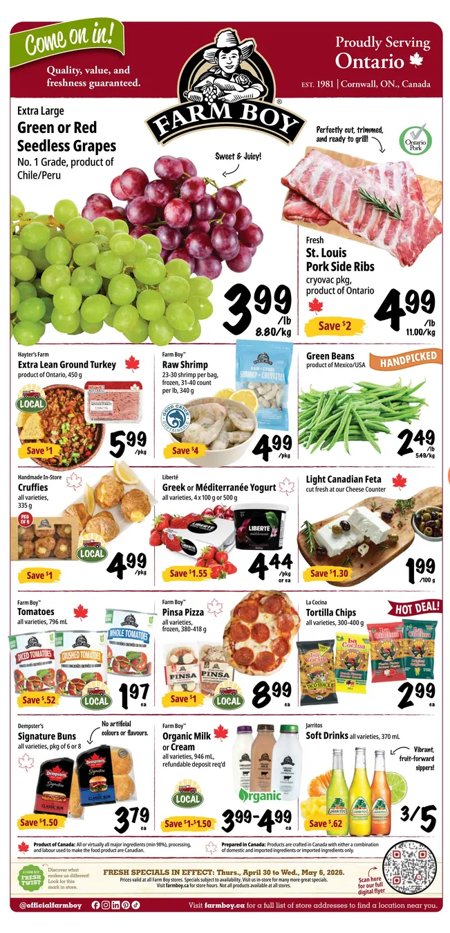 Farm Boy Sales from April 30 to May 6 2026 - flyer page 