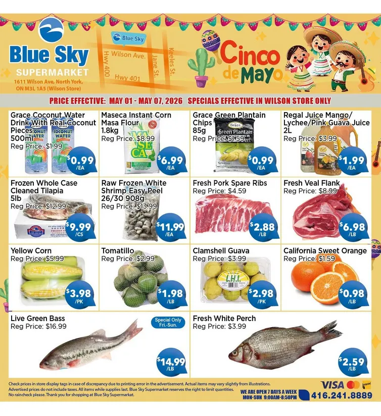 Blue Sky Supermarket Sales from May 1 to May 7 2026 - flyer page 