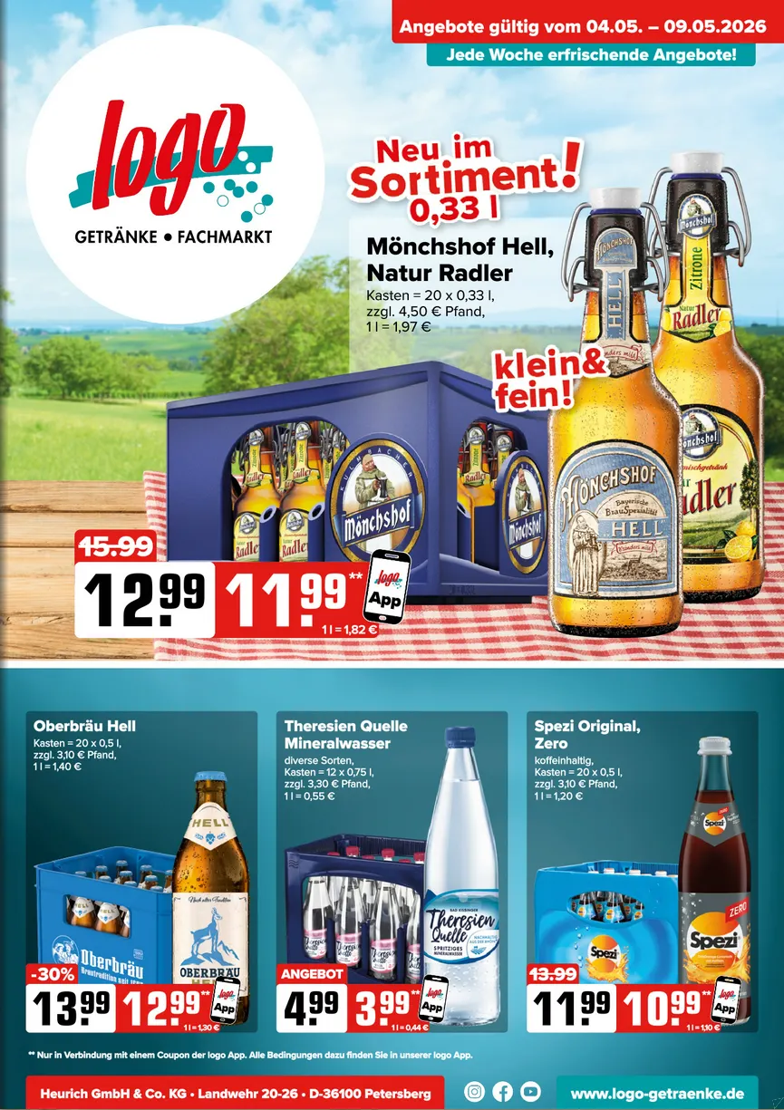  Logo Getränkemarkt Angebote von 4. Mai bis 9. Mai 2026 - Prospekt seite 1