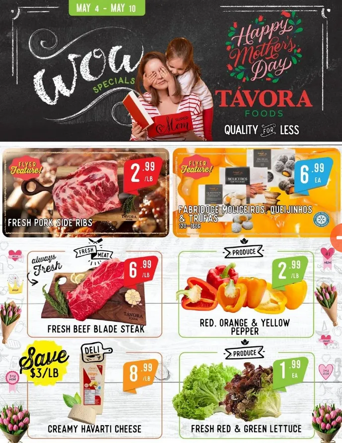 Tavora Foods Sales from May 4 to May 10 2026 - flyer page 
