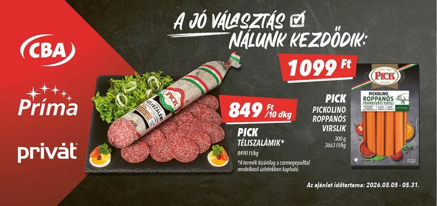 Katalógus  CBA legfrissebb ajánlatai május 5.-tól május 31.-ig 2026. - Oldal 3