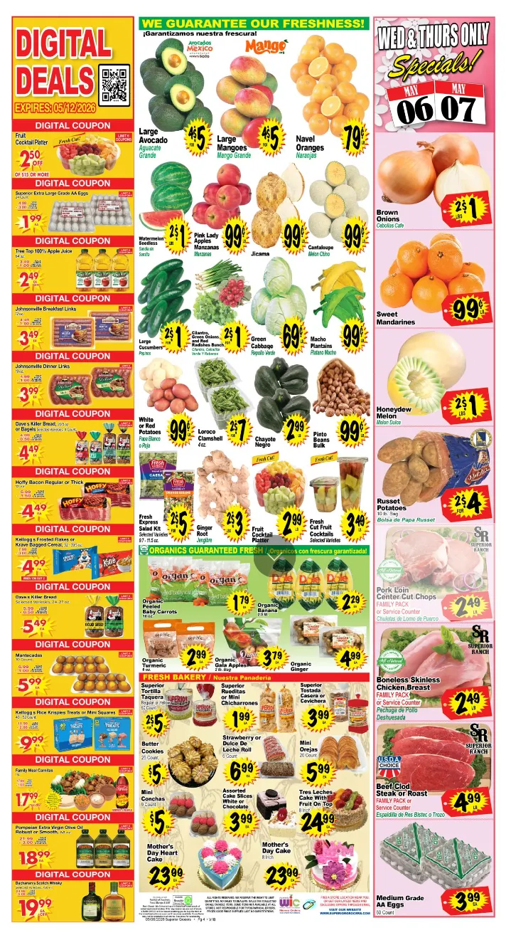 Weekly promotion Superior Grocers Sales spanning from May 6 to May 12 2026 - Page 2 for Catalogue 365