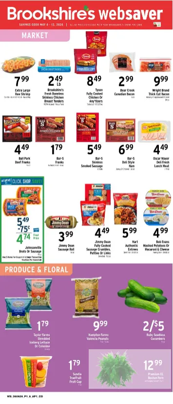 Weekly ad Brookshires Sales from May 6 to May 12 2026 - Page 1
