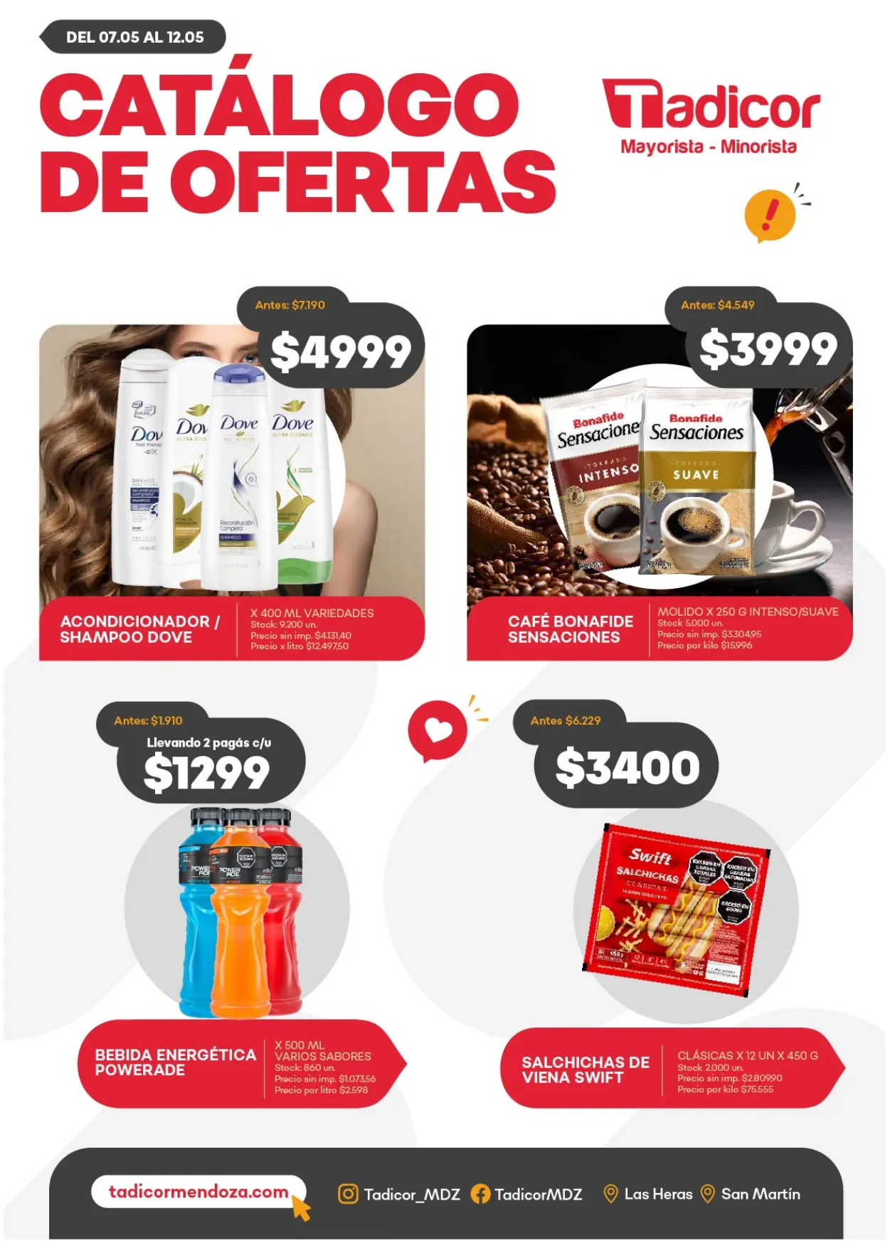 Ofertas de Ofertas Supermercados Tadicor 7 de mayo al 12 de mayo 2026 - Página 1 del catálogo