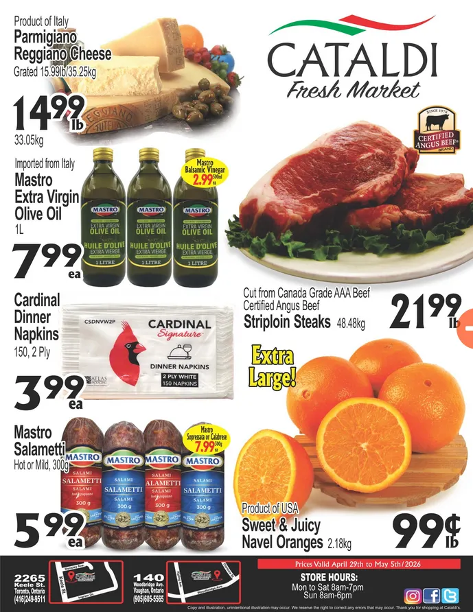 Cataldi Fresh Market Sales from May 6 to May 12 2026 - flyer page 1
