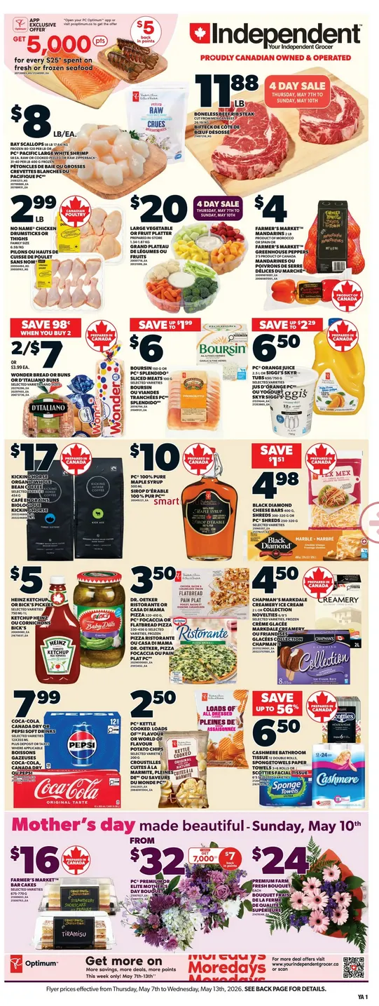 Independent  Sales from May 7 to May 13 2026 - flyer page 1