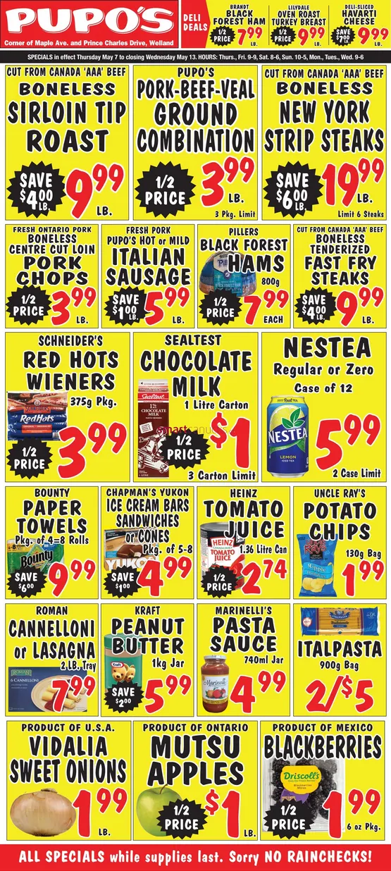 Pupo's Food Market Sales from May 7 to May 13 2026 - flyer page 1