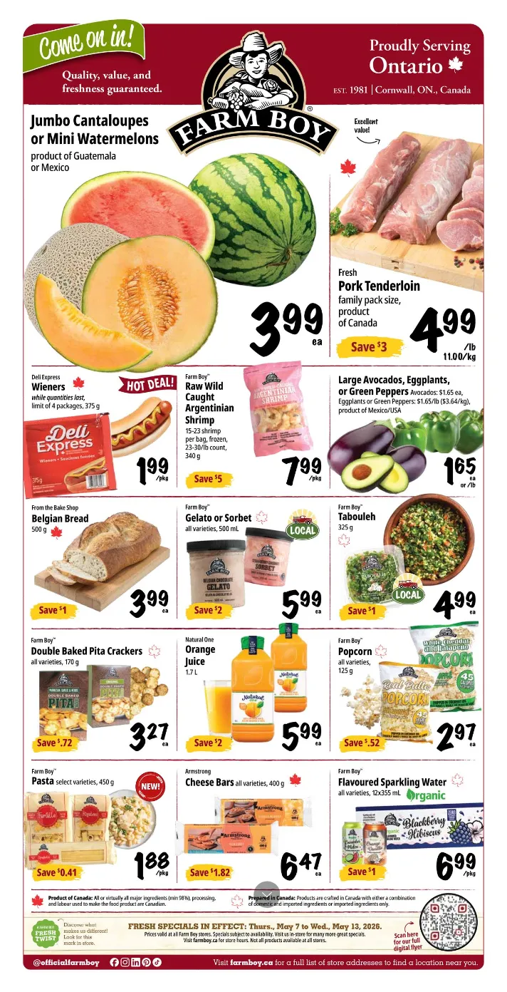 Farm Boy Sales from May 7 to May 13 2026 - flyer page 1