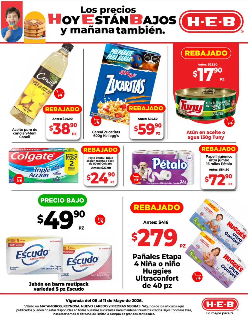 Catálogo de  H-E-B Ofertas 8 de mayo al 11 de mayo 2026 - Pagina 1