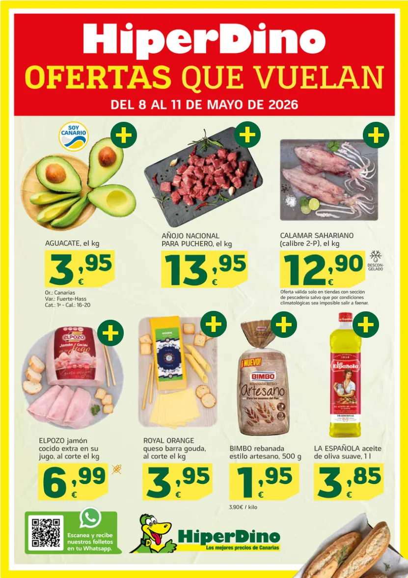 Catálogo de HiperDino Folletos 8 de mayo al 11 de mayo 2026 - Página 1