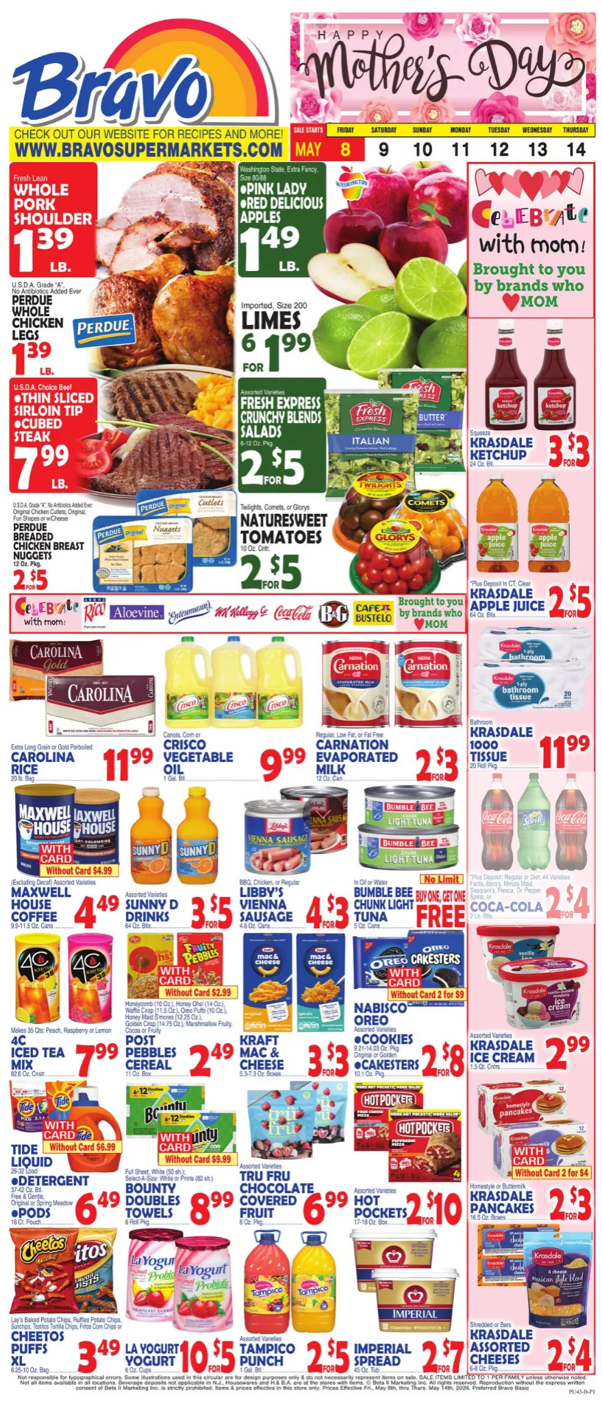 Weekly ad Bravo Supermarkets Sales from May 8 to May 14 2026 - Page 1