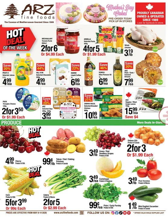 Arz Fine Foods Sales from May 8 to May 14 2026 - flyer page 1