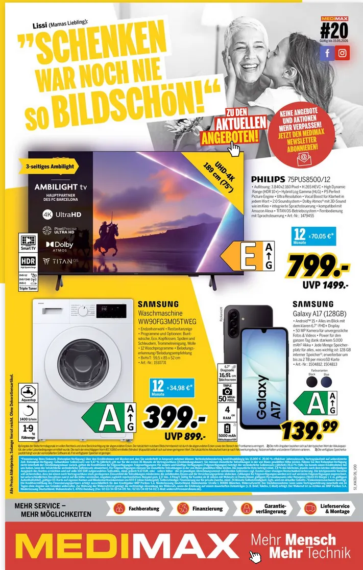  MEDIMAX Prospekte  von 8. Mai bis 14. Mai 2026 - Prospekt seite 1