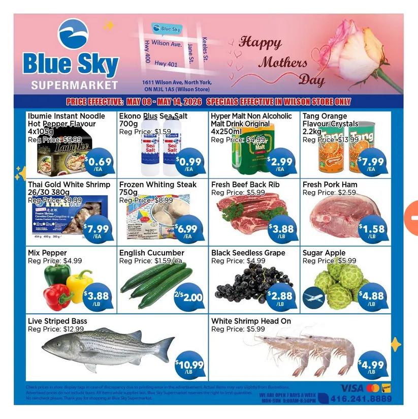 Blue Sky Supermarket Sales from May 8 to May 14 2026 - flyer page 1