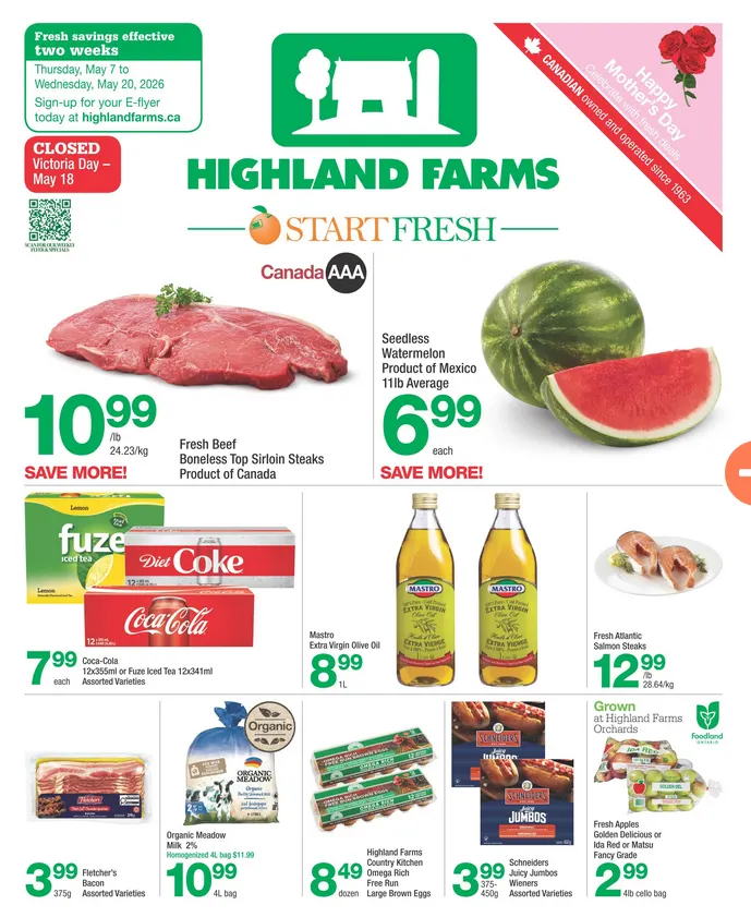 Highland Farms Sales from May 8 to May 20 2026 - flyer page 1