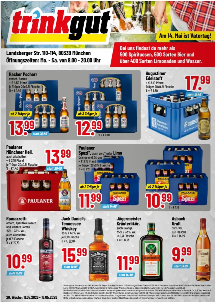 Trinkgut Angebote von 10. Mai bis 15. Mai 2026 - Prospekt seite 1