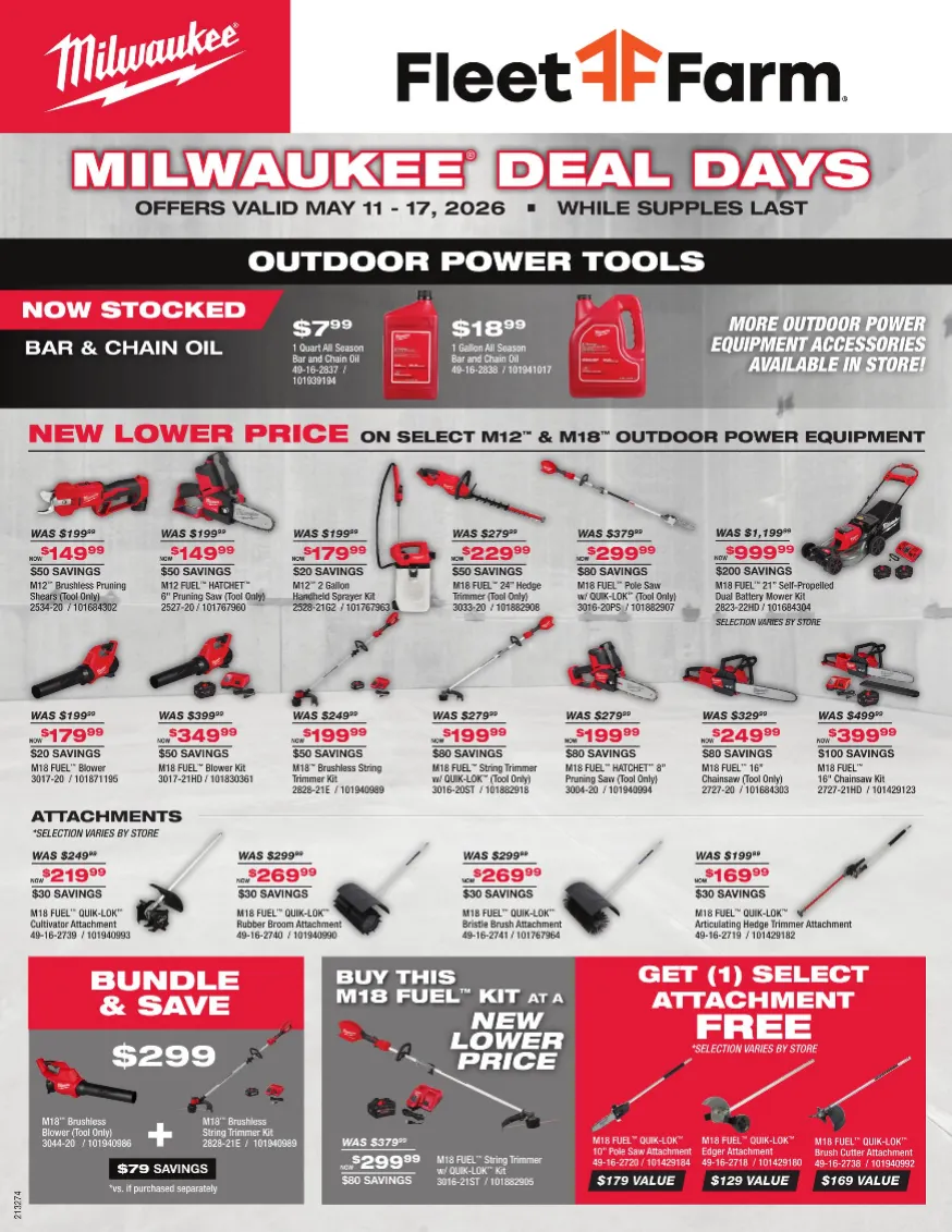 Weekly ad Fleet Farm Sales from May 11 to May 17 2026 - Page 1