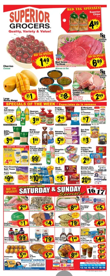 Weekly ad  Superior Grocers Sales from May 13 to May 19 2026 - Page 1