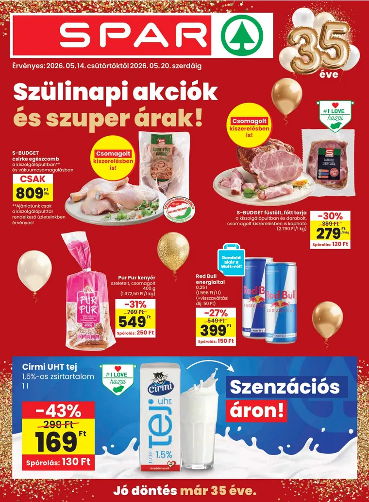 Katalógus  SPAR legfrissebb ajánlatai május 14.-tól május 20.-ig 2026. - Oldal 1