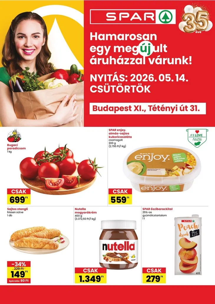 Katalógus  SPAR legfrissebb ajánlatai május 14.-tól május 31.-ig 2026. - Oldal 1