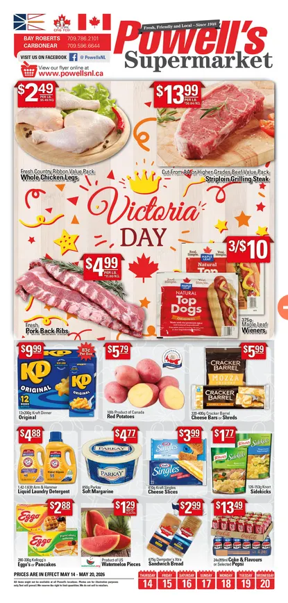 Powell's Supermarket Sales from May 14 to May 20 2026 - flyer page 1