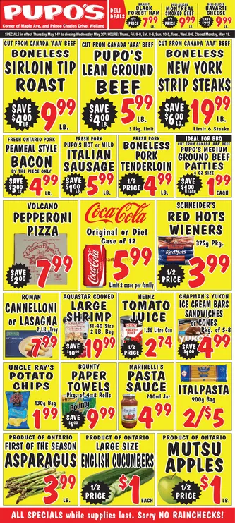 Pupo's Food Market Sales from May 14 to May 20 2026 - flyer page 1