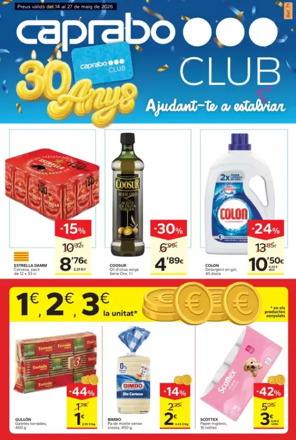 Catálogo de Caprabo Ofertas 14 de mayo al 27 de mayo 2026 - Página 1