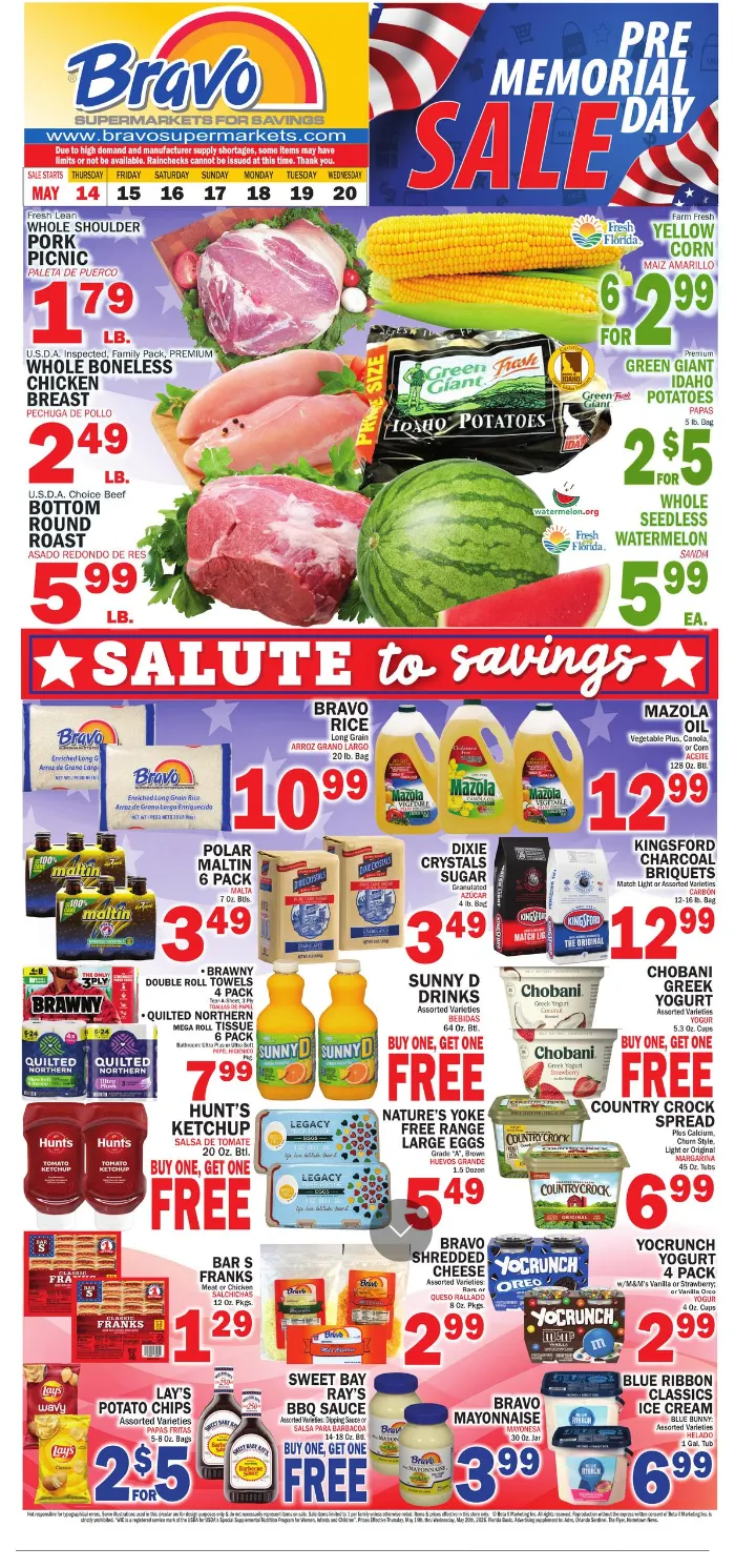 Weekly ad Bravo Supermarkets Sales from May 14 to May 20 2026 - Page 