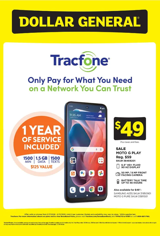 Weekly ad Dollar General Sales from May 17 to June 13 2026 - Page 1