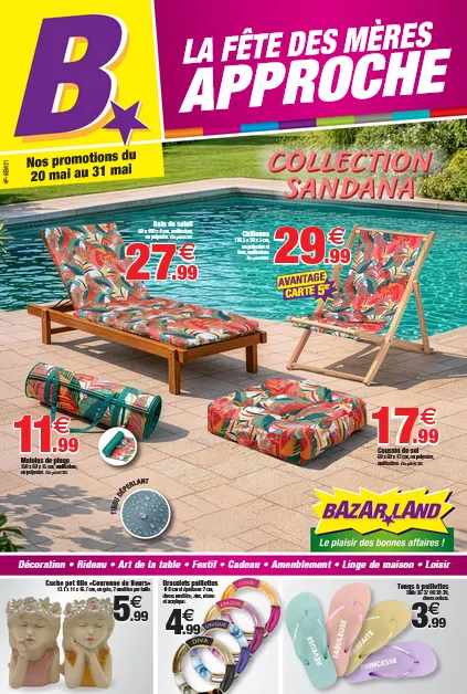 Catalogues Bazarland du 20 mai au 31 mai 2026 - Catalogue page 1