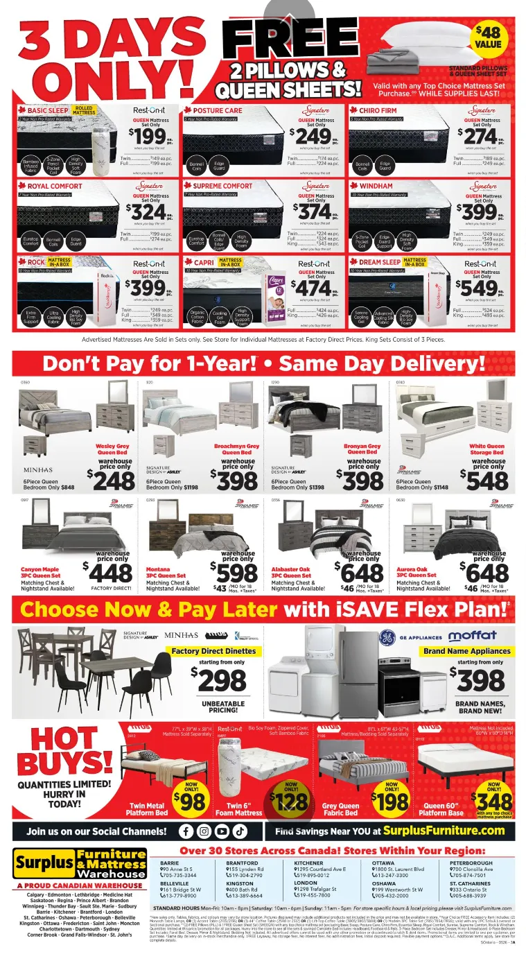  Surplus Furniture and Mattress Warehouse Sales from May 18 to May 24 2026 - flyer page 2