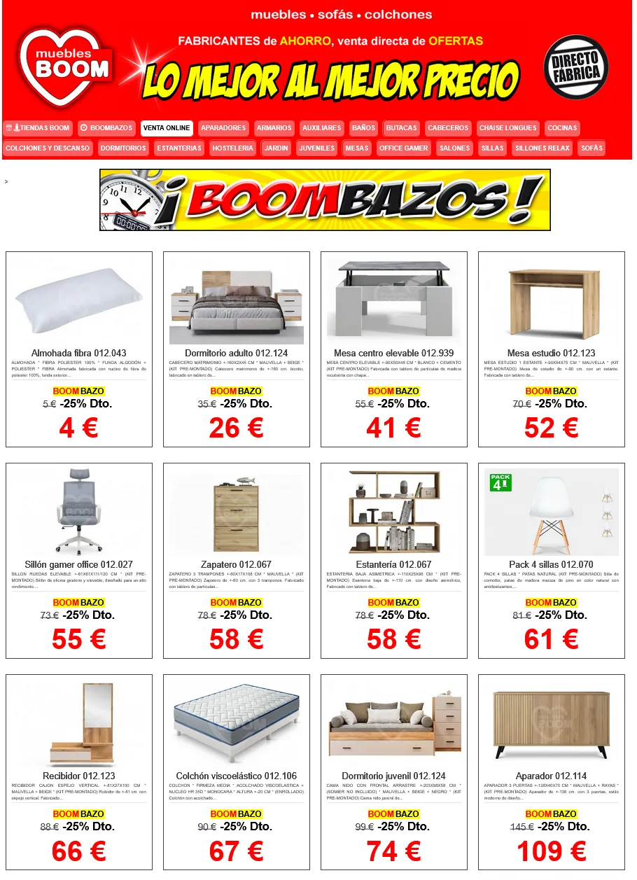 Catálogo de Muebles BOOM Ofertas 20 de mayo al 26 de mayo 2026 - Página 1