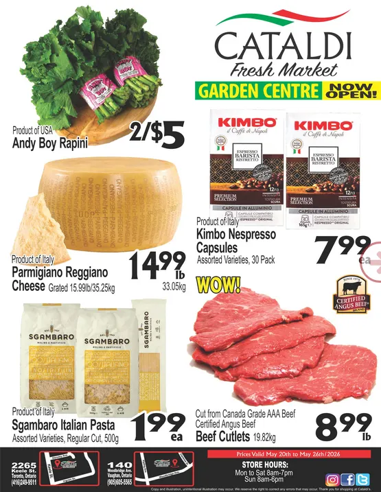 Cataldi Fresh Market Sales from May 20 to May 26 2026 - flyer page 1