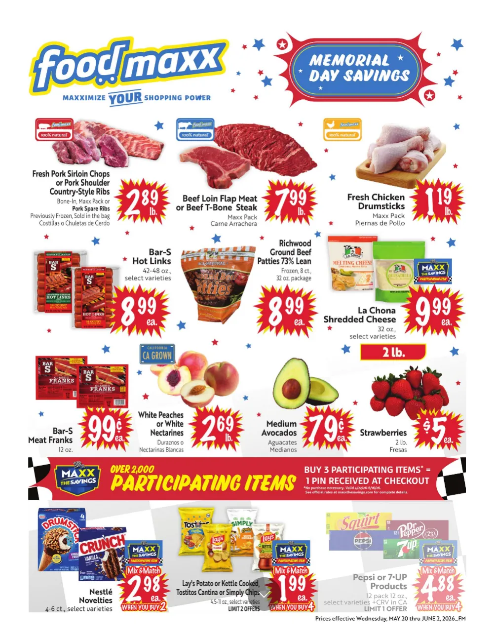 Weekly ad FoodMaxx Sales from May 20 to June 2 2026 - Page