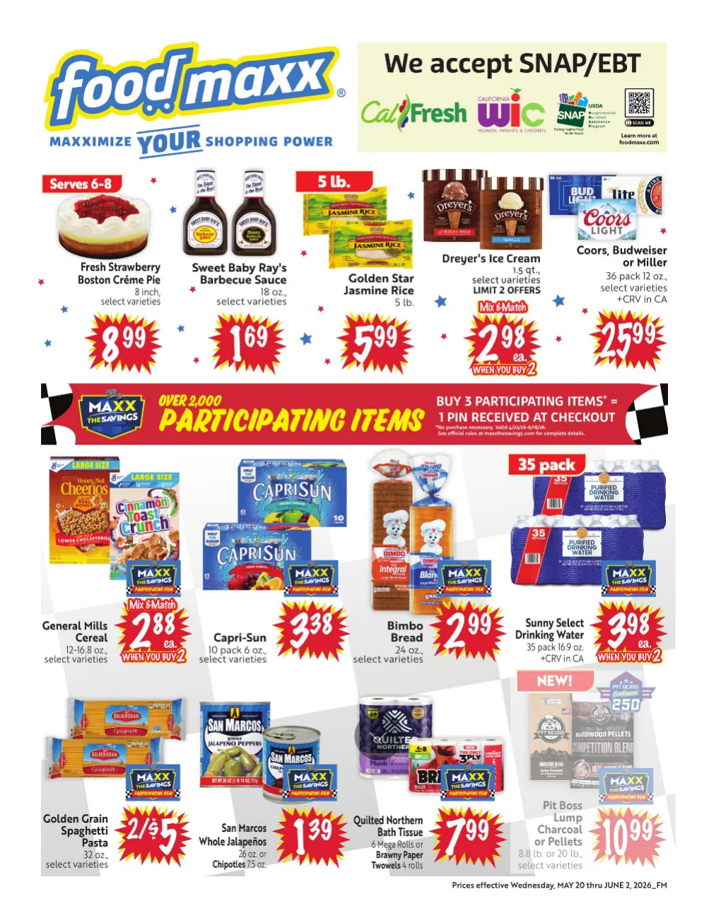 Weekly promotion FoodMaxx Sales spanning from May 20 to June 2 2026 - Page 2 for Catalogue 365