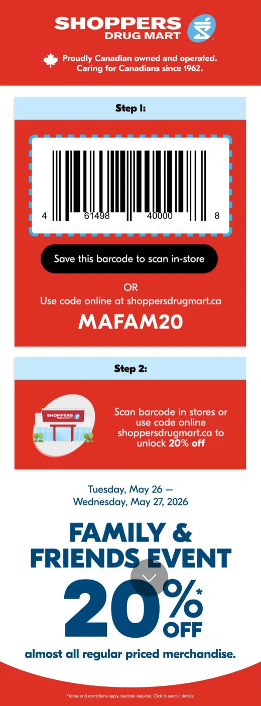 Shoppers Drug Mart Sales - May 23 May 28 2026