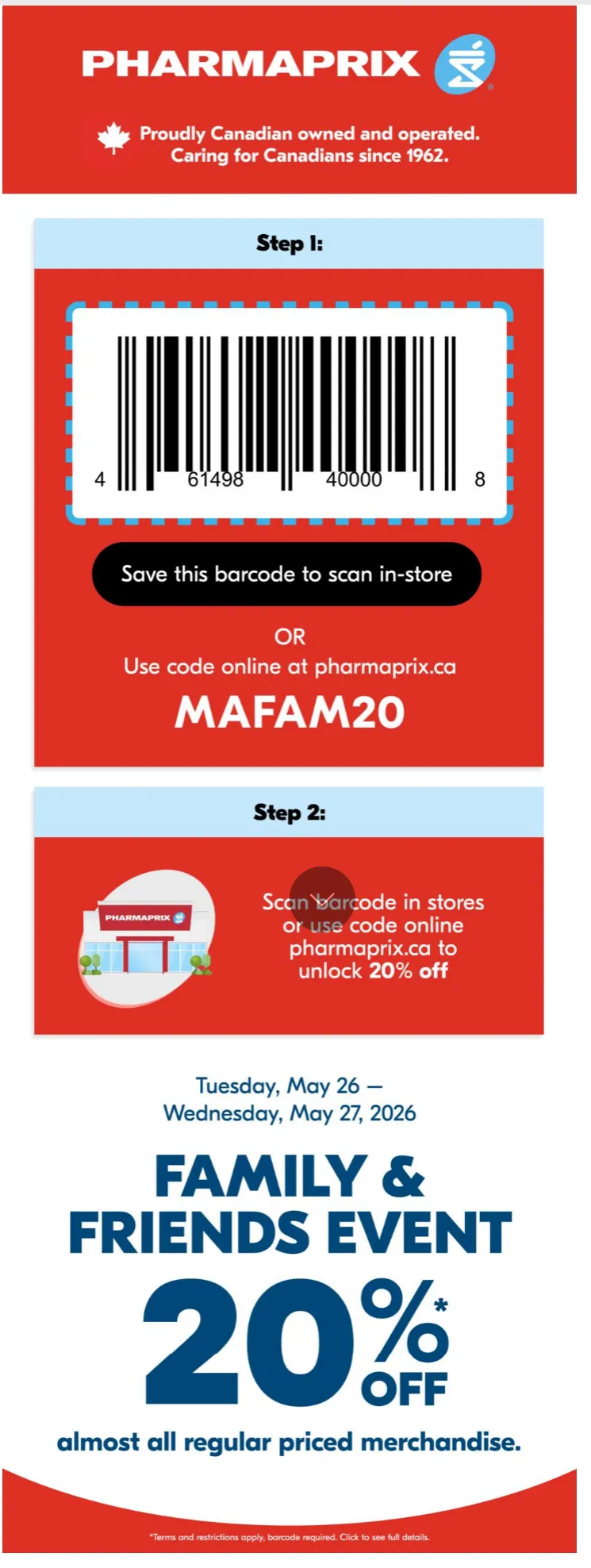 Pharmaprix Sales from May 26 to May 27 2026 - flyer page