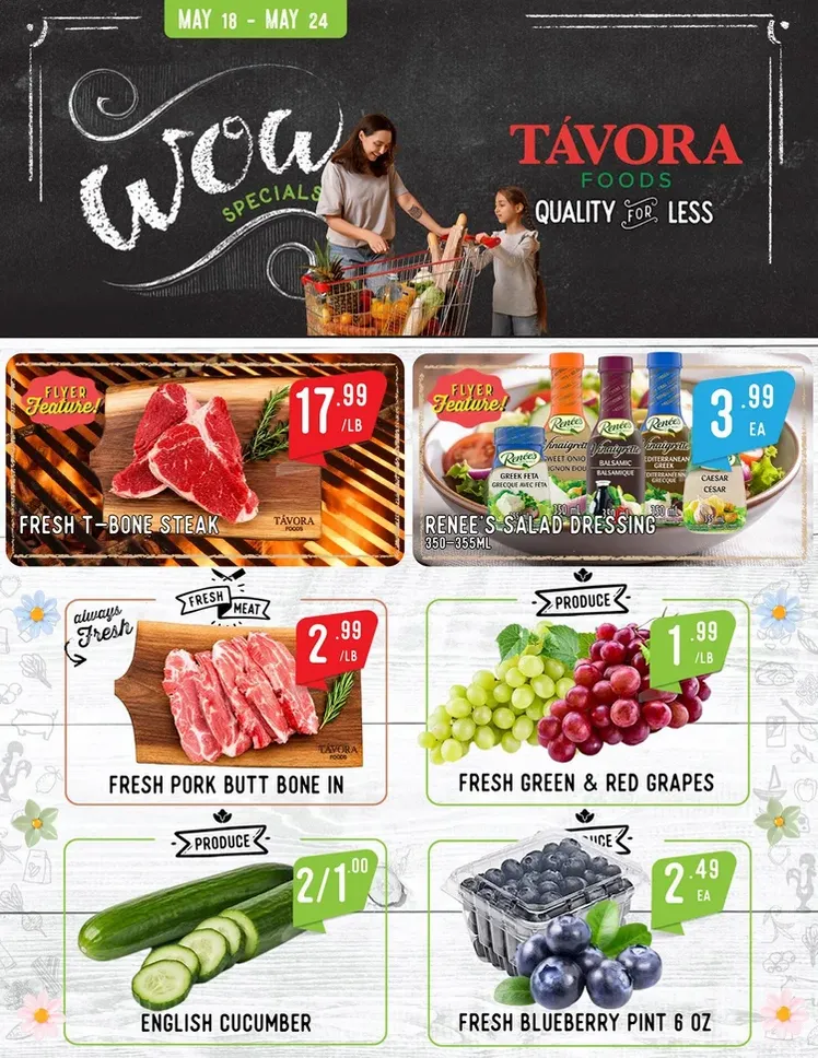 Tavora Foods Sales from May 18 to May 24 2026 - flyer page 