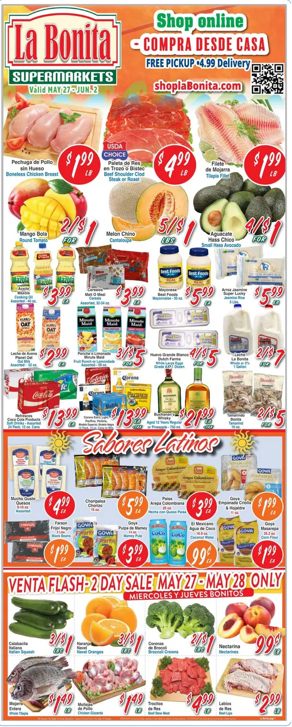 Weekly ad La Bonita Supermarkets Sales from May 27 to June 2 2026 - Page