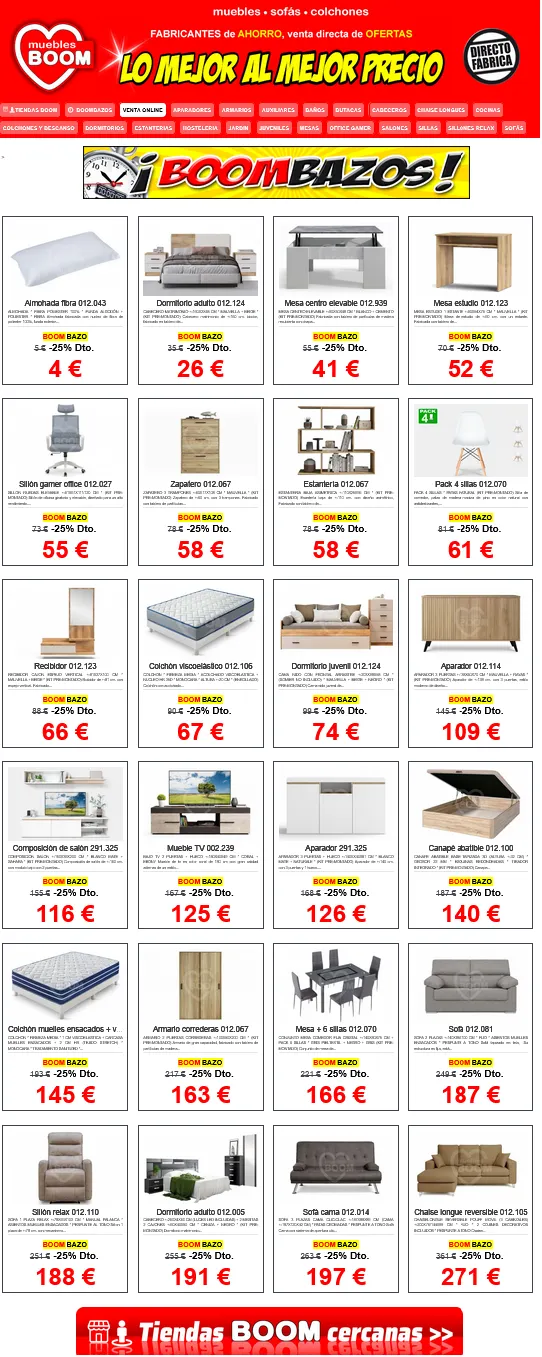 Catálogo de  Muebles BOOM Ofertas 27 de mayo al 2 de junio 2026 - Página 1
