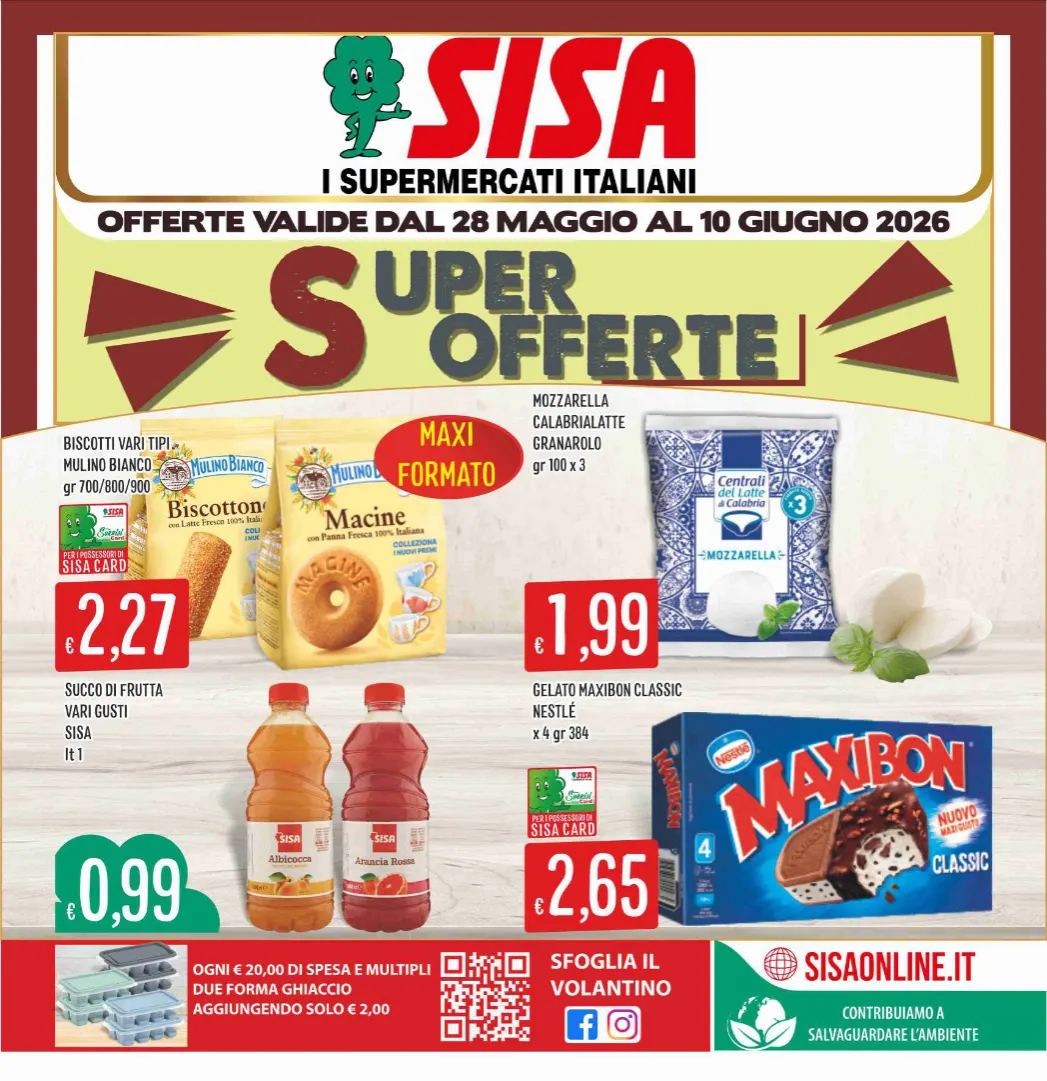  Volantini Sisa da 28 maggio a 10 giugno di 2026 - Pagina del volantino 1