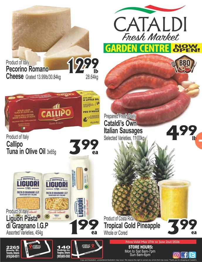 Cataldi Fresh Market Sales from May 27 to June 2 2026 - flyer page