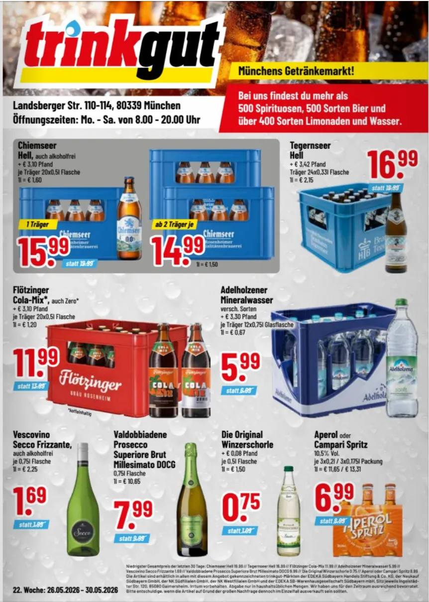  Trink und Spare Angebote von 24. Mai bis 29. Mai 2026 - Prospekt seite 1