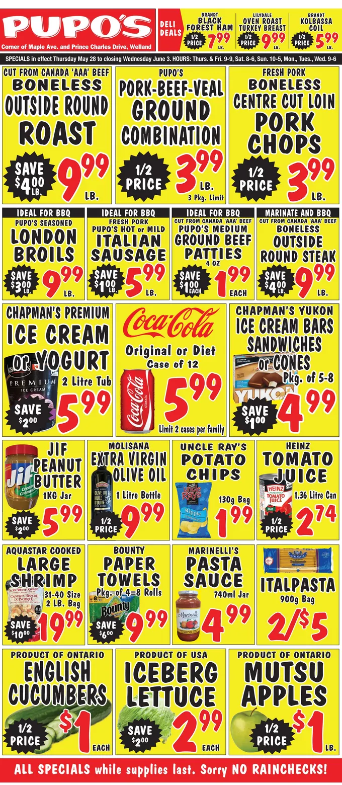 Pupo's Food Market Sales from May 28 to June 3 2026 - flyer page 1